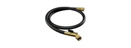 Hilmor 1935926 Black Vacuum Hose with ball valve end, 60&amp;quot;-