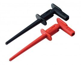 Hioki 9790-02 Grabber Clip Set, Red/Black-