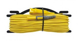 Hioki L9843-51 Yellow Measurement Cable with Flat Cable Winder, 164.06ft-