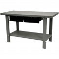Homak GW00550170 Steel Workbench, 59", 2-drawer-