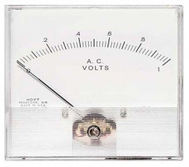 Hoyt 2046 AC Voltmeter with AC repulsion, 4.5&amp;quot;, 0 to 100 V AC-