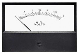 Hoyt 2136 AC Voltmeter, 3.5&amp;quot;, 0 to 100 V AC-