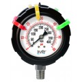 Icon Process Controls OBS-DGO Series Pressure Gauge, 0 to 100 psi, 2.5&amp;quot; dial, &amp;frac14;&amp;quot; bottom, PP housing-