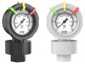 Icon Process Controls OBS Series Pressure Gauge, 0 to 160 psi, 2.5&amp;quot; dial, &amp;frac12;&amp;quot; FNPT bottom, PVDF housing-