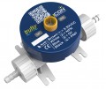 Icon Process Controls PP-R-06T-PP Truflo Propulse 2 Turbine Flow Meter, 3/8&quot; Straight Tube, Propulse 2 Turbine Flow Meter, PP Material, Viton Seals, M12, RS485 Output, 24VDC, LED Display-