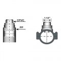 Icon Process Controls SA040 Saddle Fitting, 4in-