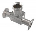 Icon Process Controls SSS010 Truflo TI Insertion Paddle Wheel Flow Meter Fitting, 1" 316 SS TI3 Series Sanitary Tee Fittings-