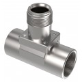 Icon Process Controls SST015 Truflo TI Insertion Paddle Wheel Flow Meter Fitting, 1 1/2" 316 SS TI3 Series NPT Tee Fittings-
