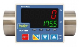 Icon Process Controls TK3P-25-SS Battery Operated Paddle Wheel Flow Meter and Flow Totalizer, 1&amp;quot; pipe size-