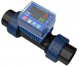 Icon Process Controls Truflo® TKM Series Paddle Wheel Flow Meter with PVDF body, butt fused end connection and viton seals, 1"-