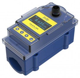 Icon Process Controls UF500-A-20 Truflo UF500 Clamp On Ultrasonic Flow Meter, 3/4&#039;&#039;, Aluminum Material, LED Display, Flow Rate &amp; Totalizer, 4-20mA Output, M12 Connection-