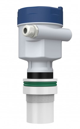 Icon Process Controls UltraPro 2000 Ultrasonic Level Sensor, Teflon Material, 2" NPT Connection, 5m Range, Local LCD Display, 4-20mA Loop Powered-