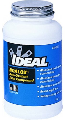 IDEAL Industries 30-031 Noalox, 8 oz Brush-Cap Bottle, Aluminum Anti-Oxidant-