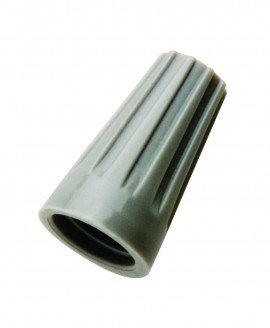IDEAL Industries 30-071 Wire-Nut Wire Connector, model 71B, gray, pack of 100-