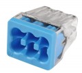 IDEAL Industries 30-1088J In-Sure Push-In Wire Connectors, 88 6-port blue, 200-jar-