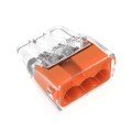 IDEAL Industries 30-1633 In-Sure Push-In Connector, Model 33 3-Port Orange, 5000-pack-