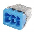 IDEAL Industries 30-1688 In-Sure Push-In Connector, 88 6-port blue, box of 2500-