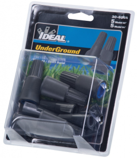 IDEAL Industries 30-6064 UnderGround Wire Connectors, 60/64, 10-pack (5 of each)-