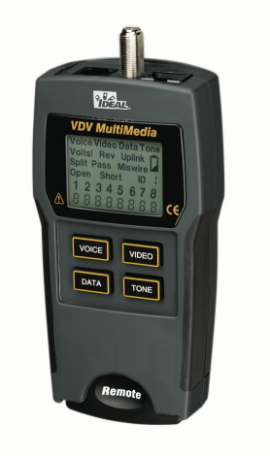 IDEAL Industries 33-856 VDV Multimedia Wiremapper and Tester-