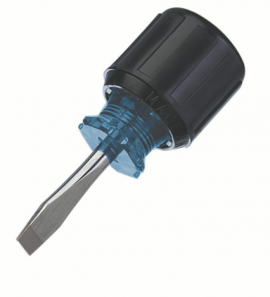 IDEAL Industries 35-161 Heavy-Duty Keystone Tip Screwdriver, 1/4 x 1&quot;, round shank-