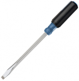 IDEAL Industries 35-166 Heavy-Duty Keystone Tip Screwdriver, 5/16&quot; x 6&quot; round shank-