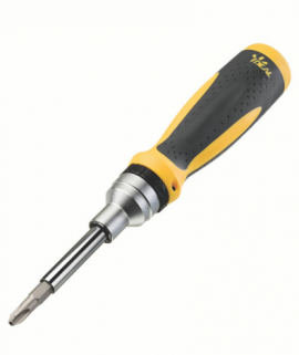 IDEAL Industries 35-688 Twist-a-Nut&amp;trade; Ratcheting Screwdriver, 21-in-1-