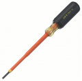 IDEAL Industries 35-9149 Insulated Slotted Screwdriver, 1/8 x 4&quot;-