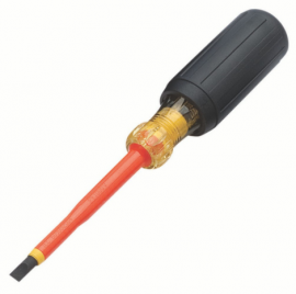 IDEAL Industries 35-9150 Slotted Insulated Screwdriver, &amp;frac14; x 4&amp;quot;-