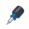 IDEAL Industries 35-945 Stubby Multi-Bit Screwdriver and Nut Driver, 6-in-1-