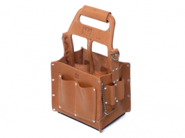 IDEAL Industries 35-969 Tuff-Tote&lt;small&gt;&lt;sup&gt;&amp;reg;&lt;/sup&gt;&lt;/small&gt; Tool Carrier with strap, premium leather-