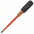 IDEAL Industries 35-9695 Insulated Screwdriver, #3 square, &lt;sup&gt;5&lt;/sup&gt;&amp;frasl;&lt;sub&gt;16&lt;/sub&gt; x 6&amp;quot;-