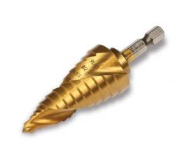 IDEAL Industries 36-704 Spiral Step Bit #5, 1/4 to 1&quot;-