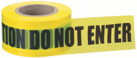 IDEAL Industries 42-012 Barricade Tape, "Caution Do Not Enter", 2 mil-