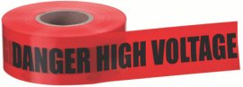 IDEAL Industries 42-052 Barricade Tape, "Danger High Voltage Keep Out", 4 mil-