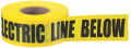 IDEAL Industries 42-102 Non-Detectable Underground Tape, &quot;Caution Buried Electric Line Below&quot;, 3&quot;, yellow-