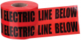 IDEAL Industries 42-151 Non-Detectable Underground Tape, &quot;Caution Buried Electric Line Below&quot;, 6&quot;, red-
