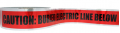 IDEAL Industries 42-201 Detectable Underground Tape, &quot;Caution Buried Electric Line Below&quot;, 3&quot;, red-