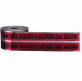 IDEAL Industries 42-251 Detectable Underground Tape, &quot;Caution Buried Electric Line Below&quot;, 6&quot;, red-