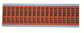 IDEAL Industries 44-410 Voltage and Conduit Marker Card, "277V", small, 90-pack-