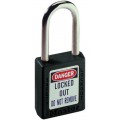 IDEAL Industries 44-914 Safety Lockout Padlock with key retention, 1.5", black-