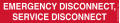 IDEAL Industries 44-944 NEC Emergency Disconnect Label, 1-1/3 x 9&quot; adhesive, 5-pack-