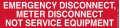IDEAL Industries 44-945 NEC Meter Disconnect Label, 2-1/8" x 9" adhesive, 5-pack-