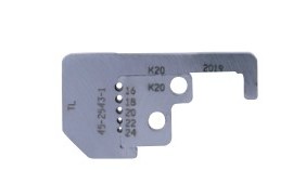 IDEAL Industries 45-2497-1 Die-Type Blade Set for the Custom Stripmaster&amp;reg; wire stripper, 6H 22 AWG-