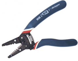 IDEAL Industries 45-619 Special Edition Reflex&amp;trade; T-Stripper Wire Stripper, 8 to 14 AWG, red/white/blue-