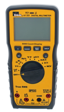 IDEAL Industries 61-357 Auto-Range Multimeter with NCVT, Temperature, and LoZ, 1000 V-