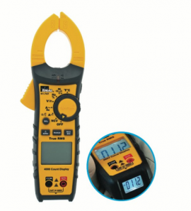 IDEAL Industries 61-747 TightSight&amp;trade; Clamp Meter with flashlight, NCVT, and temperature, 400 A AC/DC-