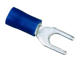 IDEAL Industries 83-7171 Vinyl Insulated Spade Terminals, 16 to 14 AWG, #10 stud, 25-pack-
