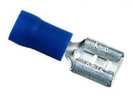 IDEAL Industries 83-9551 Vinyl Insulated Female Disconnects, 16 to 14 AWG, 0.187&quot;, 25-pack-