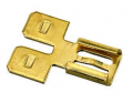 IDEAL Industries 83-9801 Non-Insulated Disconnect Male-to-Female Adapter, 2-1, 0.25 TAB, 25-pack-