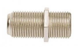 IDEAL Industries 85-071 F-Type Female-to-Female Coax Splice Adapter, 1 GHz, 2-pack-